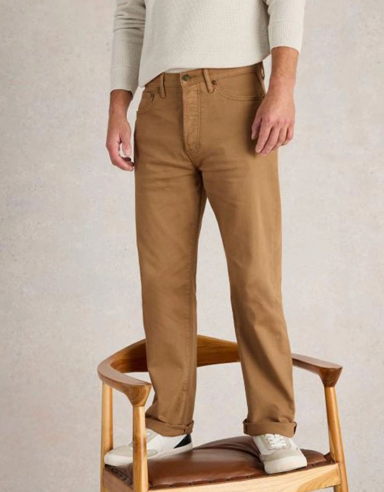 Men's Eastwood Garment Dye Jean Regular Mid Tan