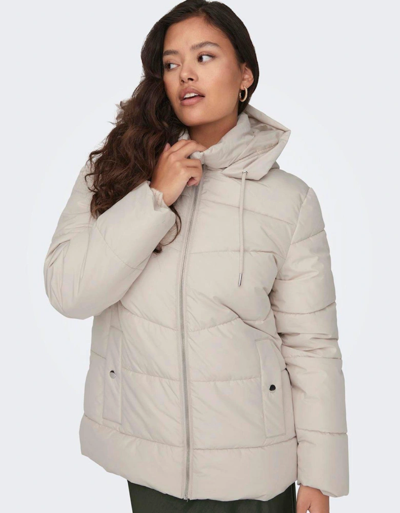 Short Padded Coat - Cream