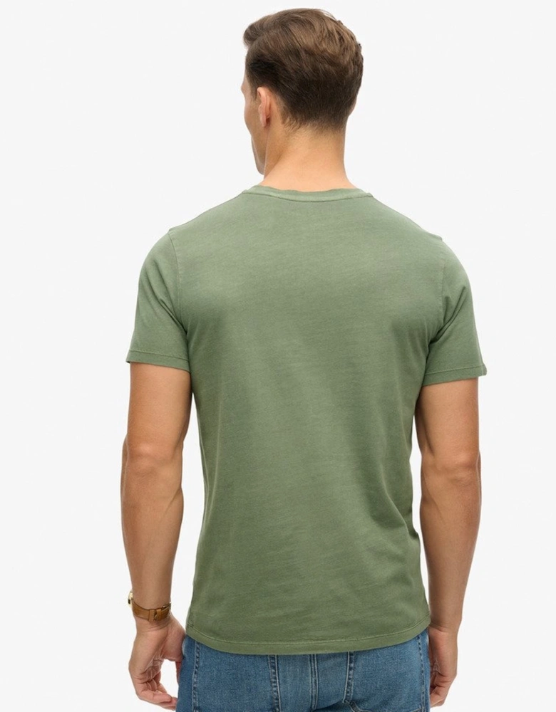 Men's Classic Essential Tee Washed Jewel Green