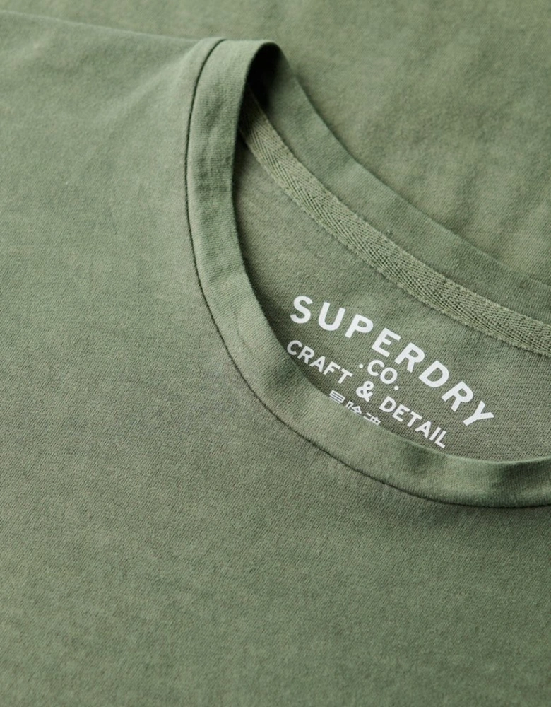 Men's Classic Essential Tee Washed Jewel Green