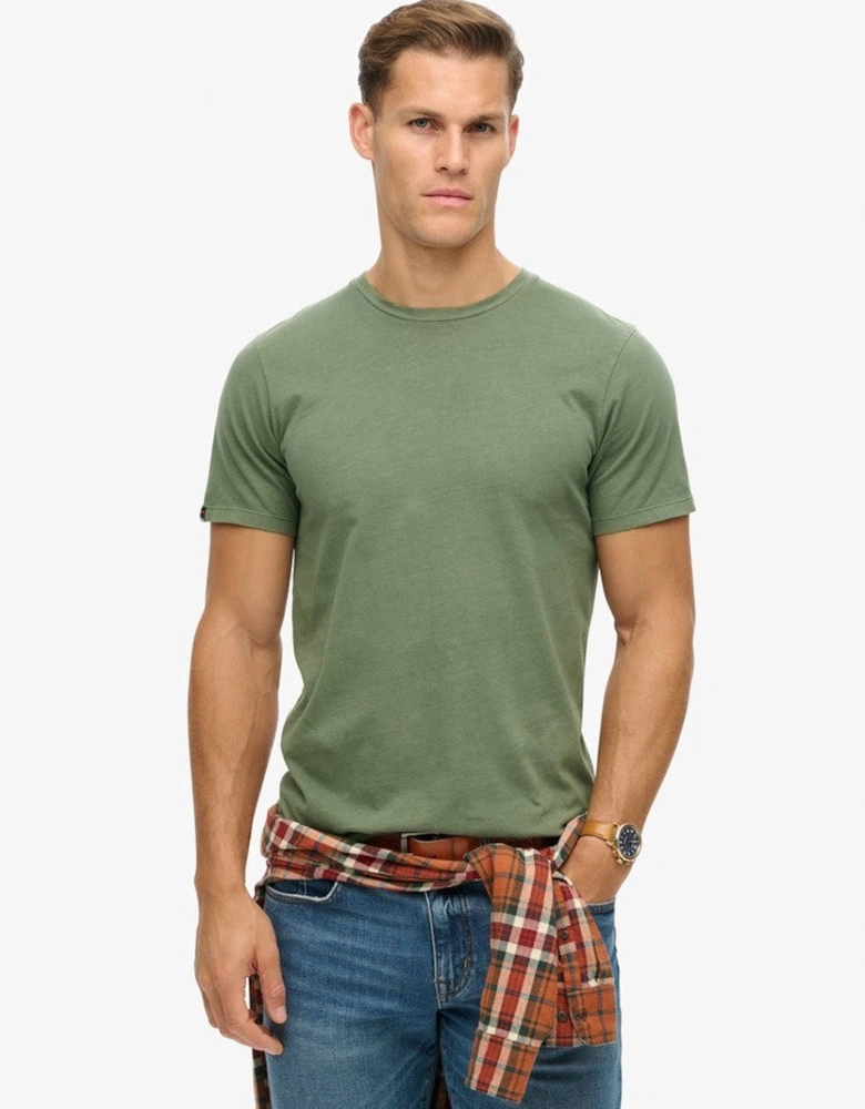 Men's Classic Essential Tee Washed Jewel Green