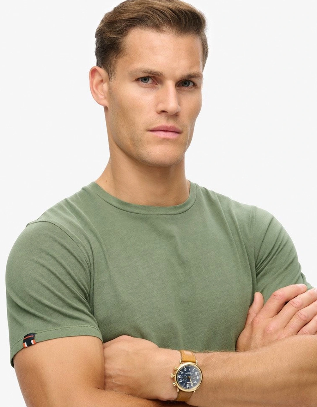 Men's Classic Essential Tee Washed Jewel Green