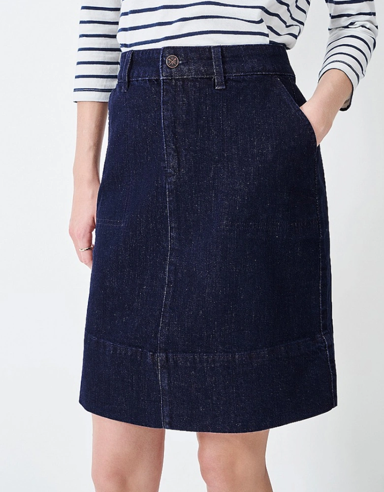 Women's Analee Denim Skirt Dark Indigo