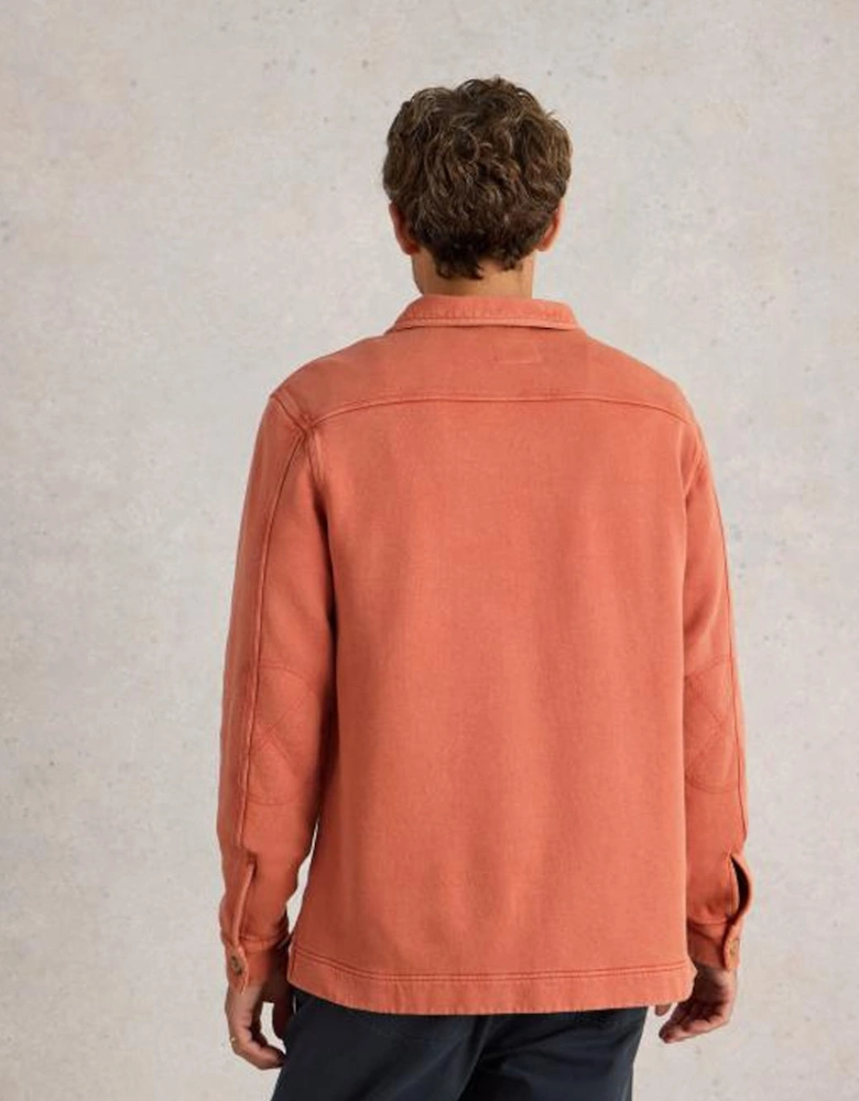 Men's Brampton Collared Sweat Dark Orange