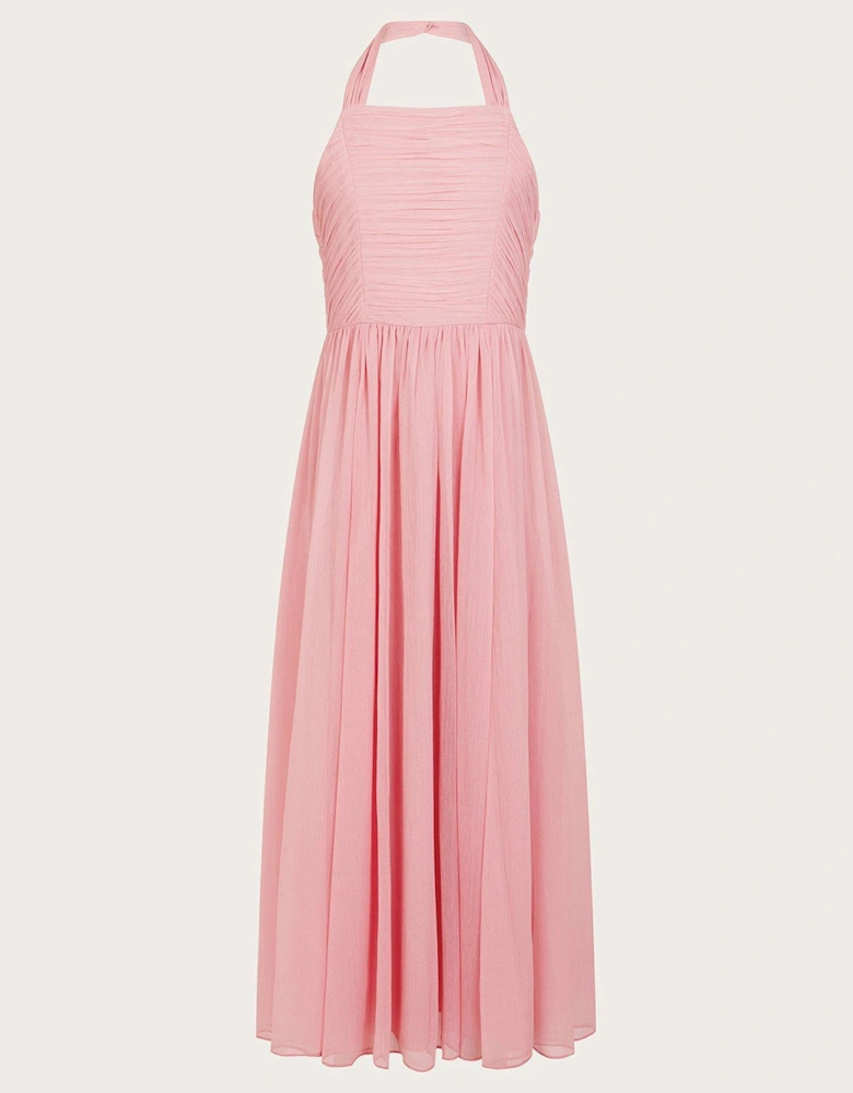 Girls Ayo Halter Maxi Prom Dress - Pink