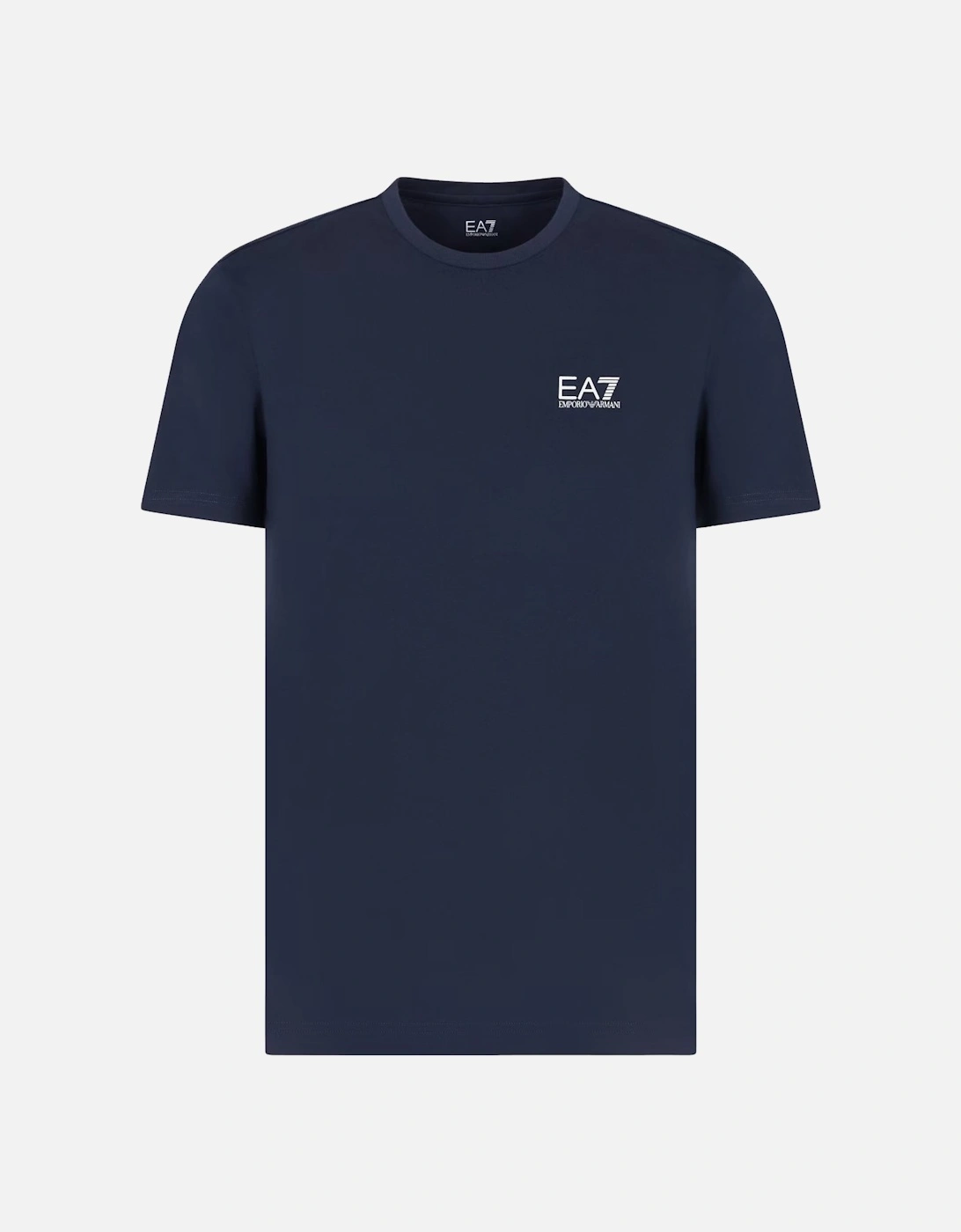 Emporio Armani Pima Cotton Identity T-Shirt Armani Blue/Silver Logo, 5 of 4