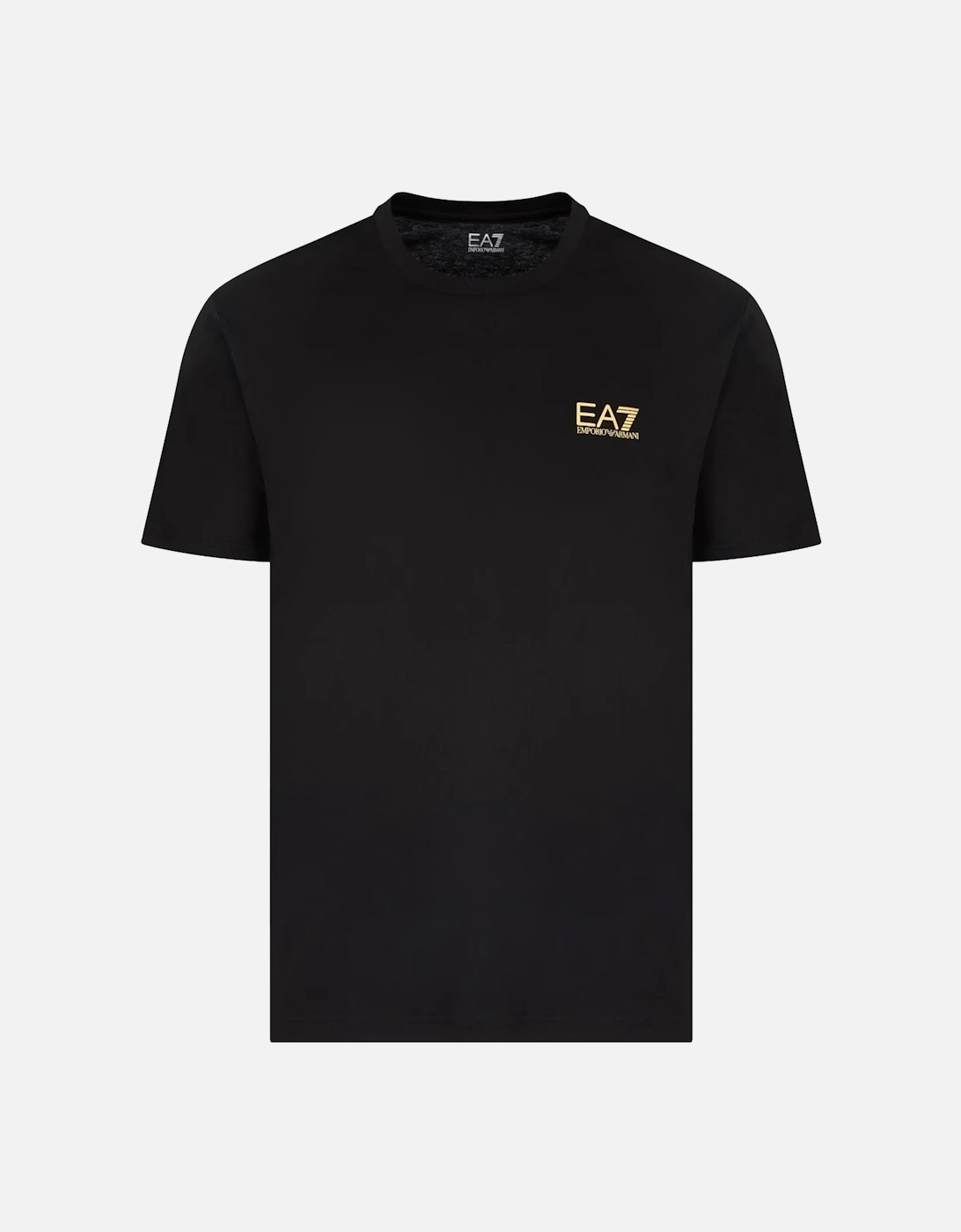 Emporio Armani Pima Cotton Identity T-Shirt Black/Gold, 5 of 4