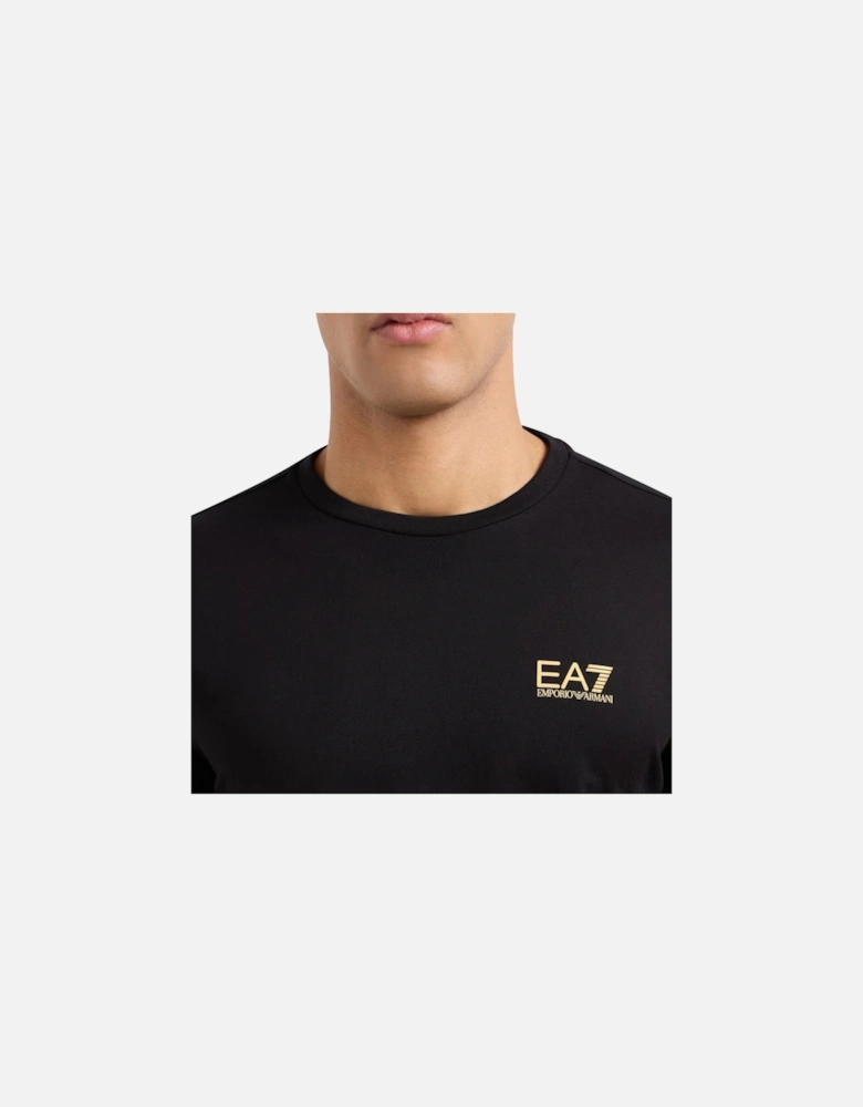 Emporio Armani Pima Cotton Identity T-Shirt Black/Gold