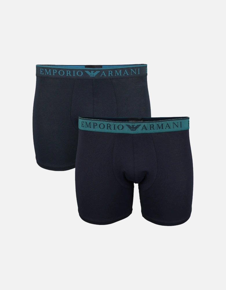 2-Pack Endurance Boxer Briefs, Armani Blue