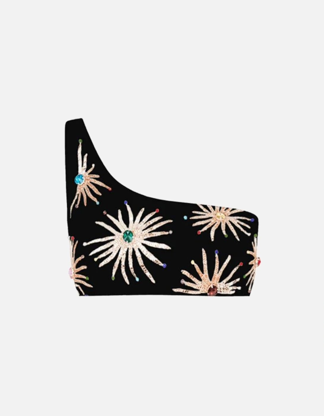 Callie Co-ord One Shoulder Black Top