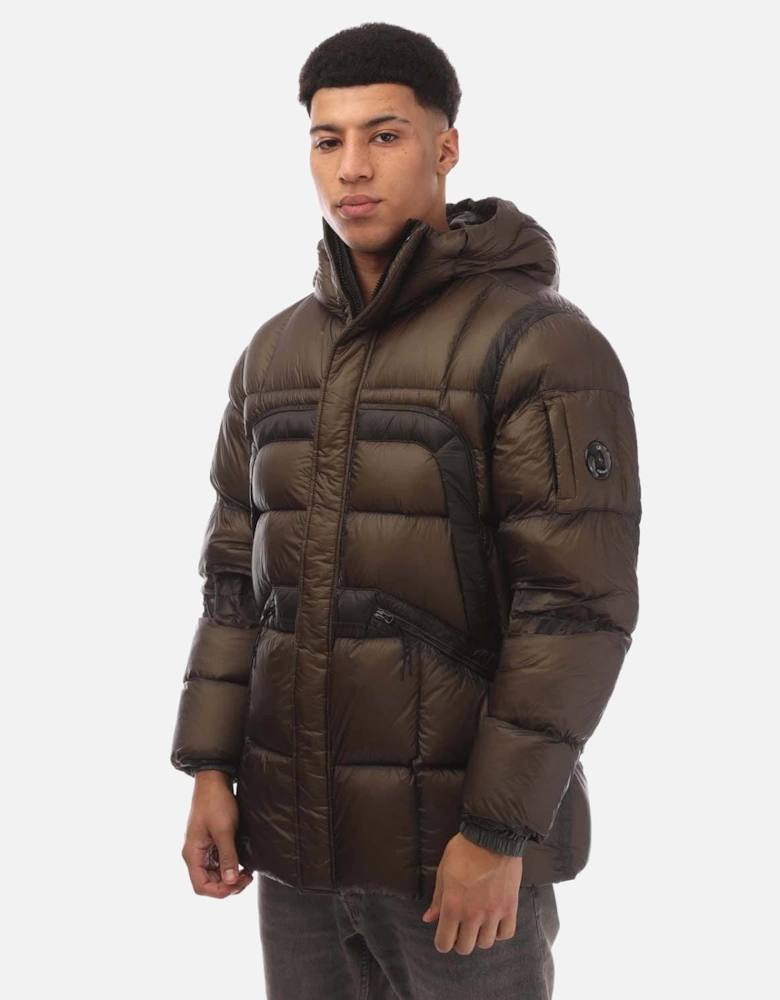 D.D. Shell Hooded Long Down Jacket