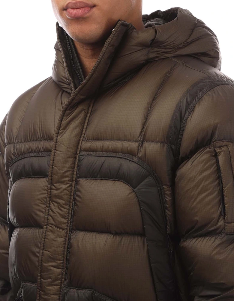 D.D. Shell Hooded Long Down Jacket