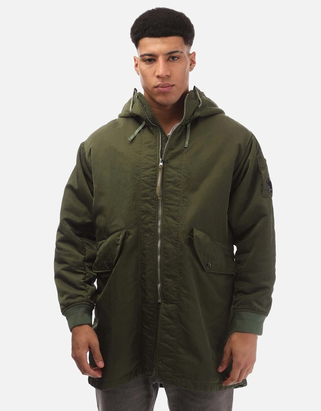 Nylon B Lined Hooded Parka Jacket, 5 of 4