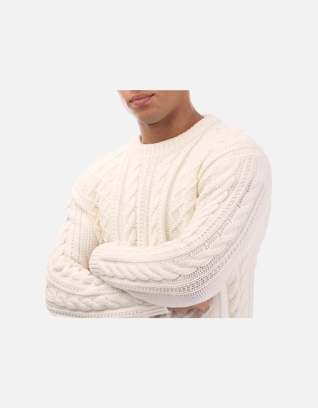 Lambswool Logo Knit Crewneck Sweater