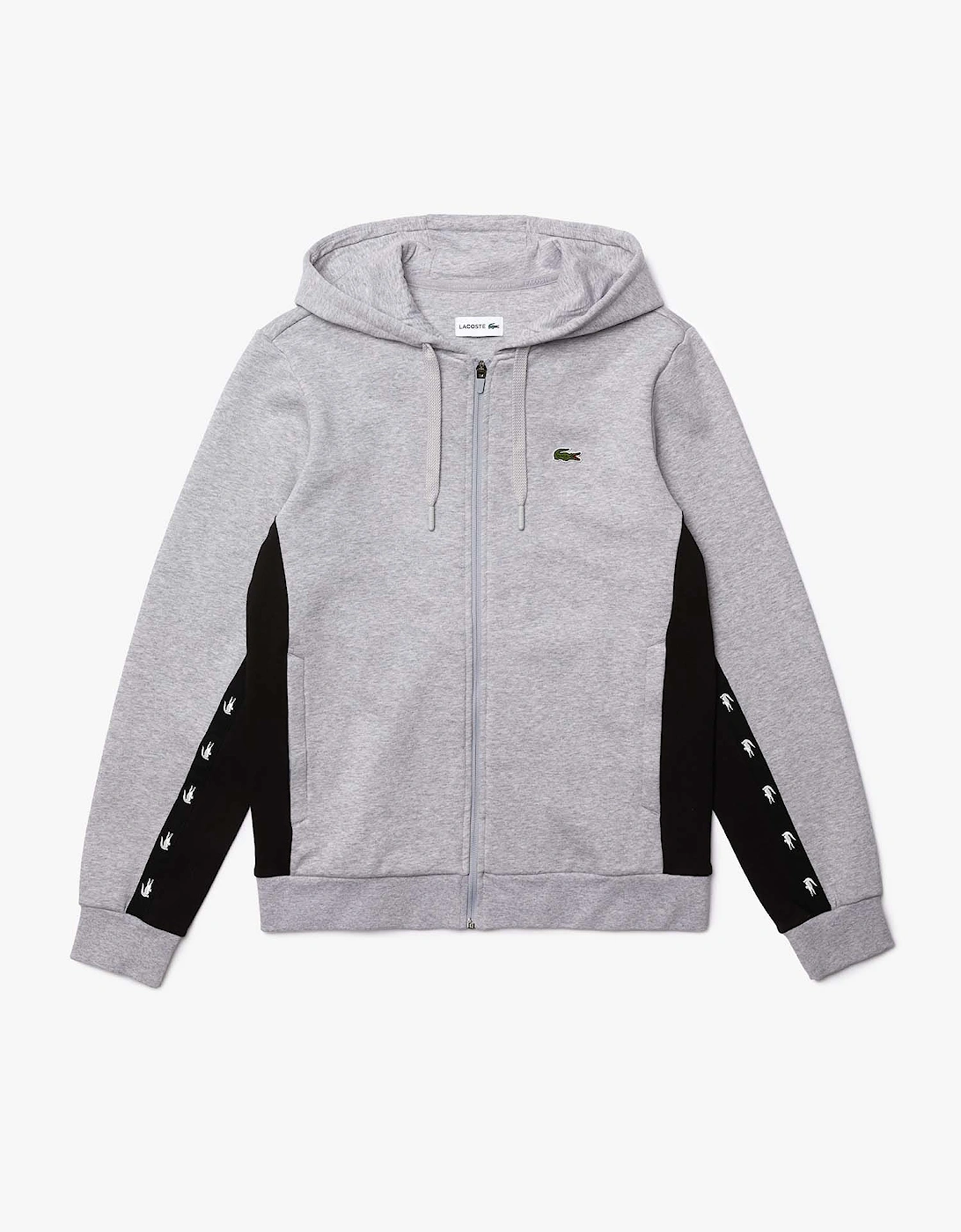 Mens Colourblock Fleece Zip Hoody