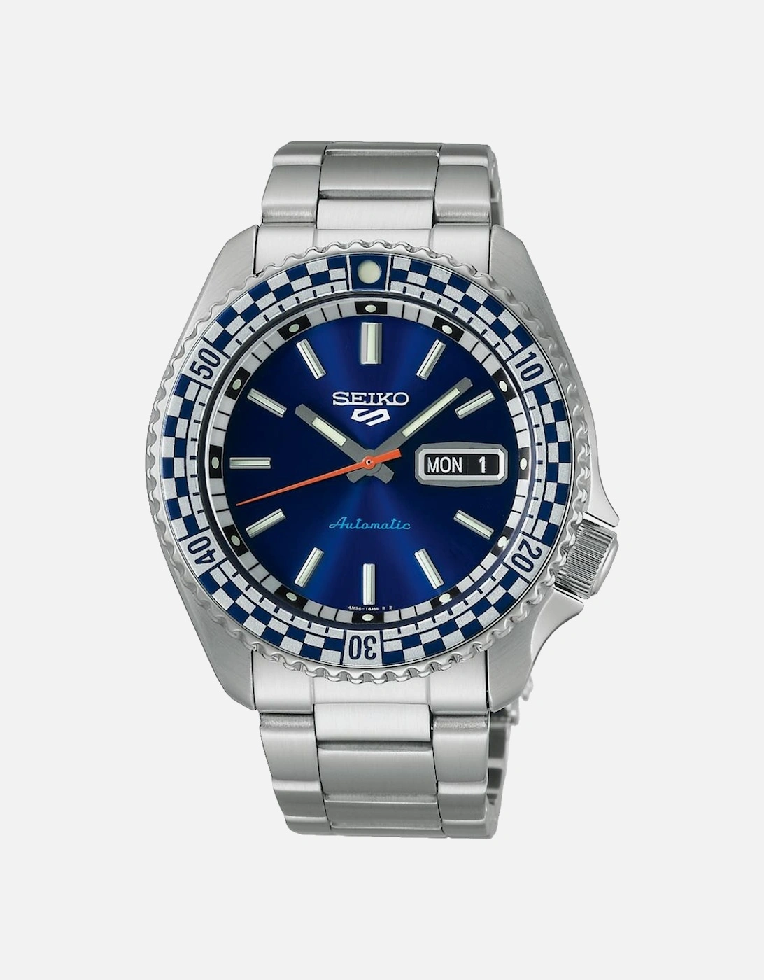 5 Sports SRPK65K1 Blue Checker Flag Automatic Men's Watch, 6 of 5