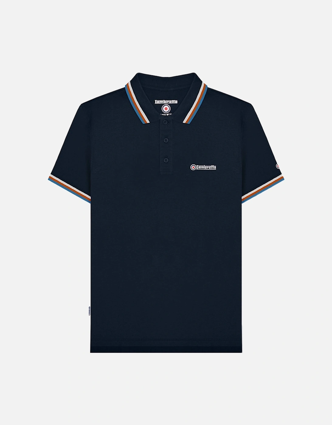 Mens Triple Tipped Polo Shirt, 2 of 1