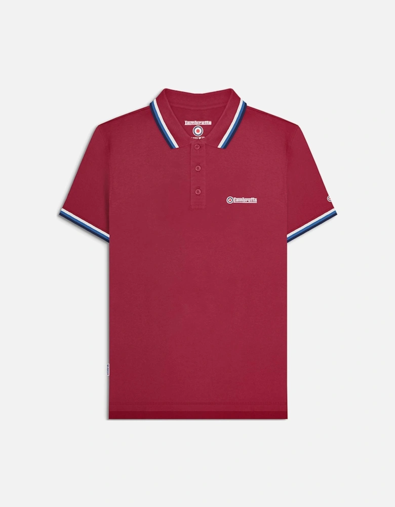 Lambretta Mens Triple Tipped Polo Shirt