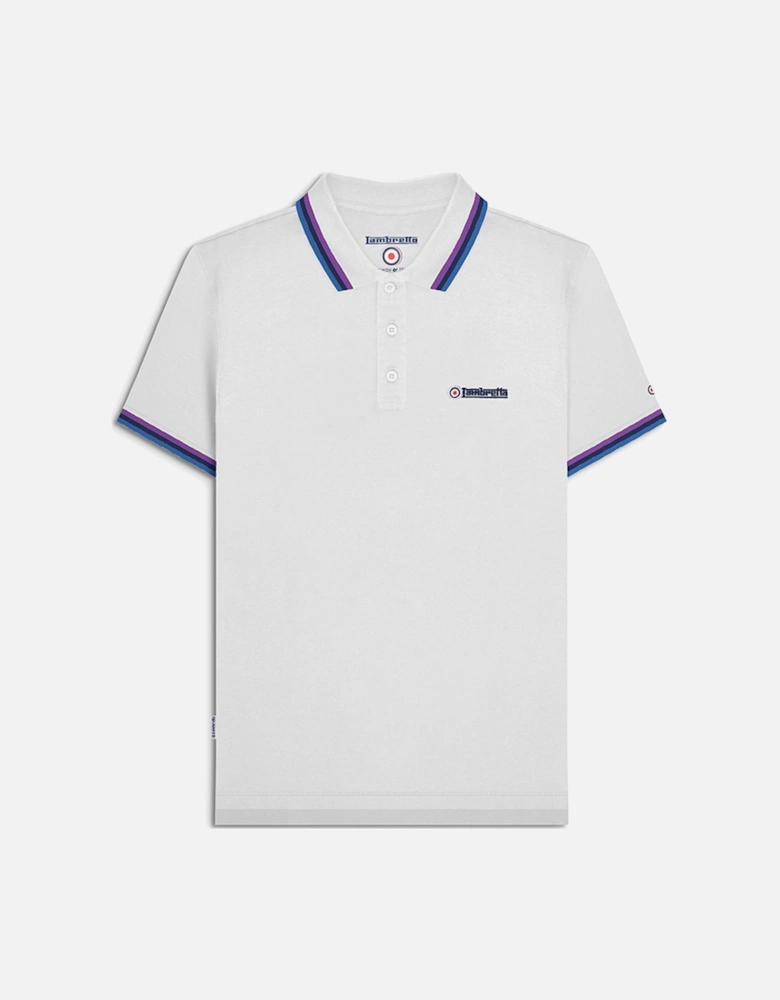 Lambretta Mens Triple Tipped Polo Shirt