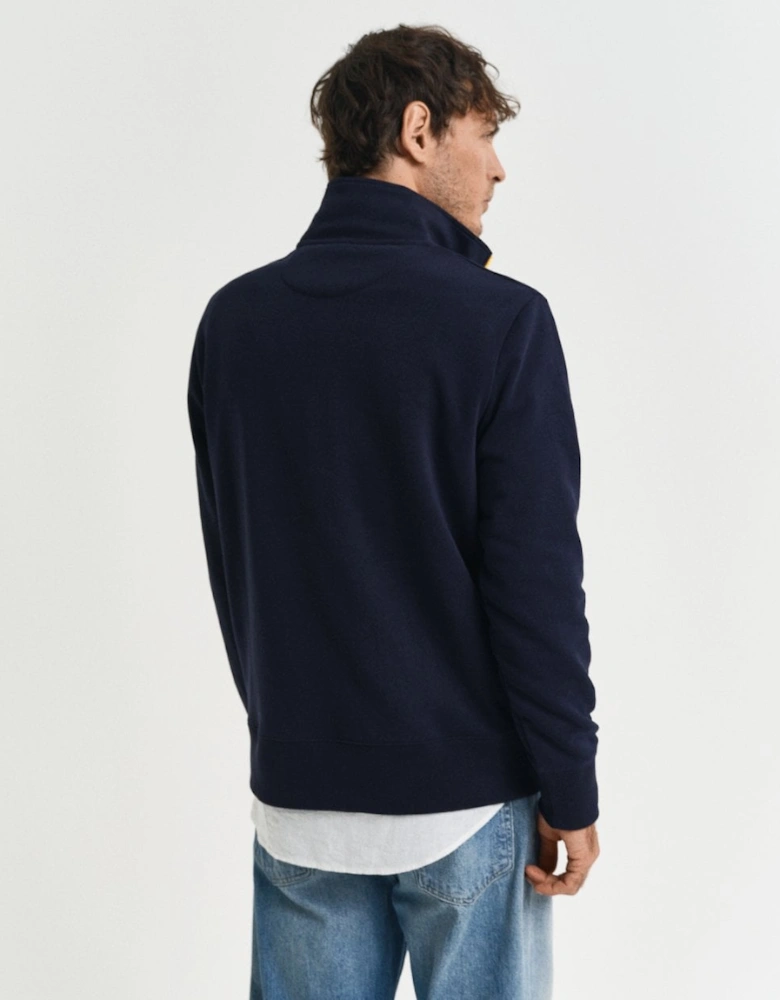 Mens Contrast Half Zip Sweatshirt