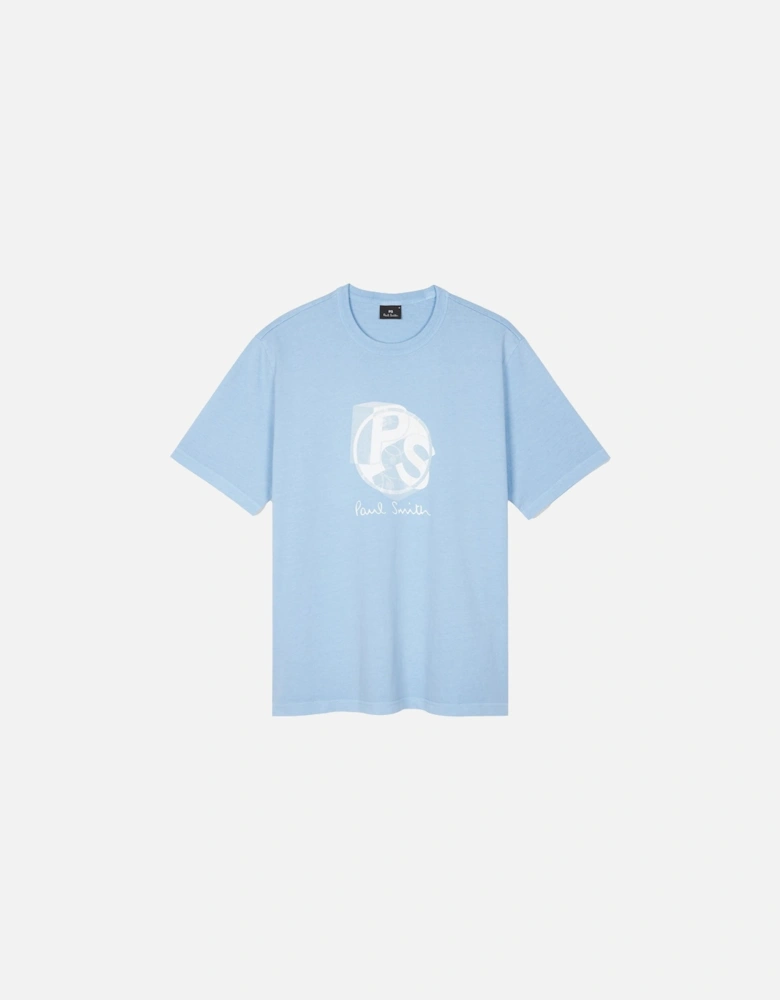 PS Logo Cotton T-shirt Blue