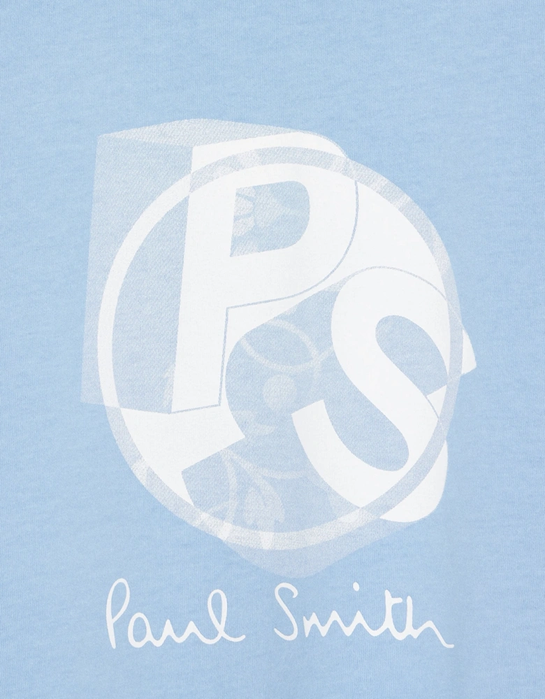 PS Logo Cotton T-shirt Blue