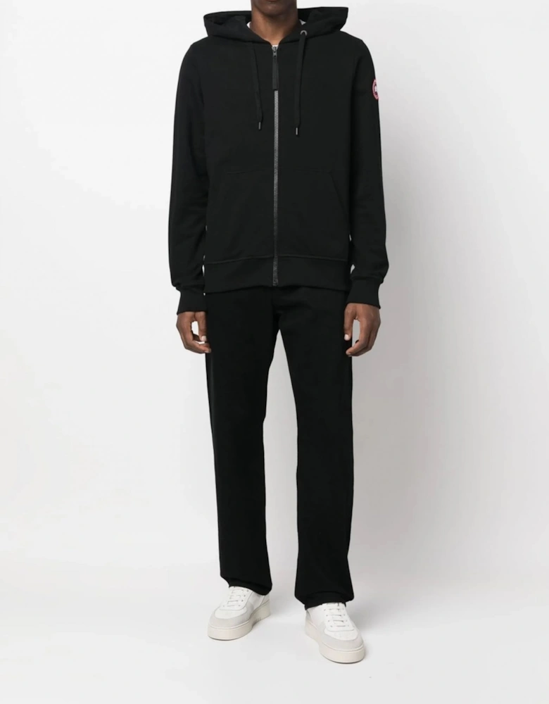 Huron Full Zip Hooded Top Black