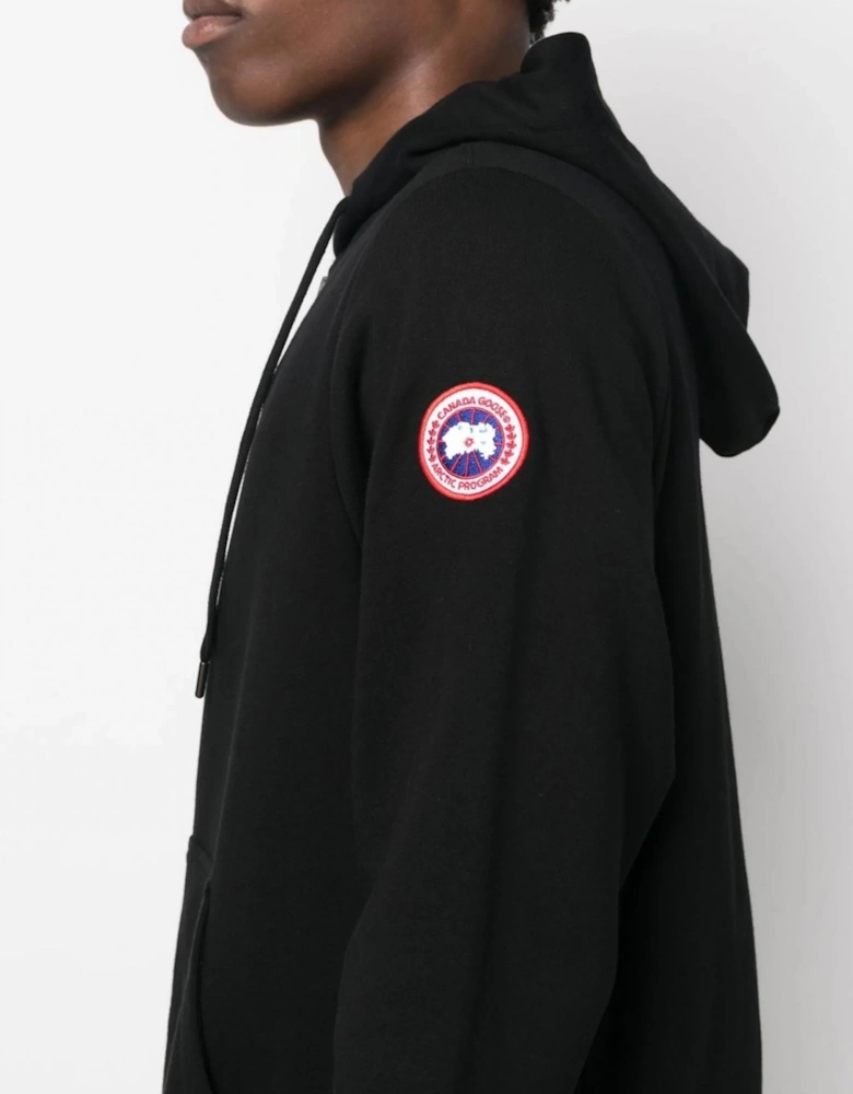 Huron Full Zip Hooded Top Black