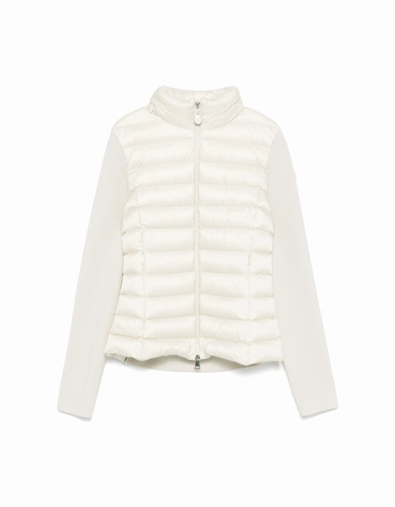 Womens Archive Hybrid Cardigan White