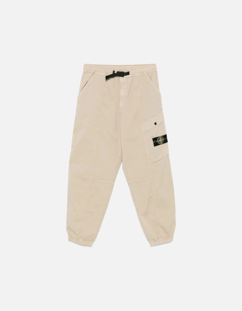 Cuffed Combat Pants Beige