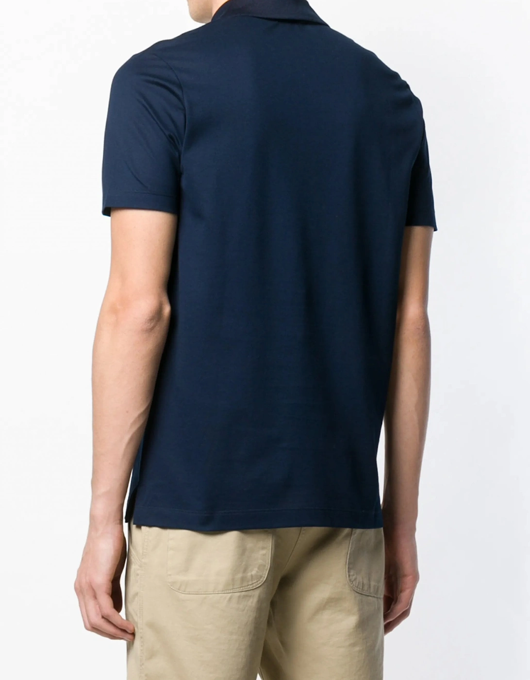 Shark Badge Pique Polo Navy