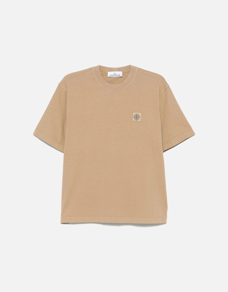 210034 Compass Patch Cotton T-shirt Biscuit