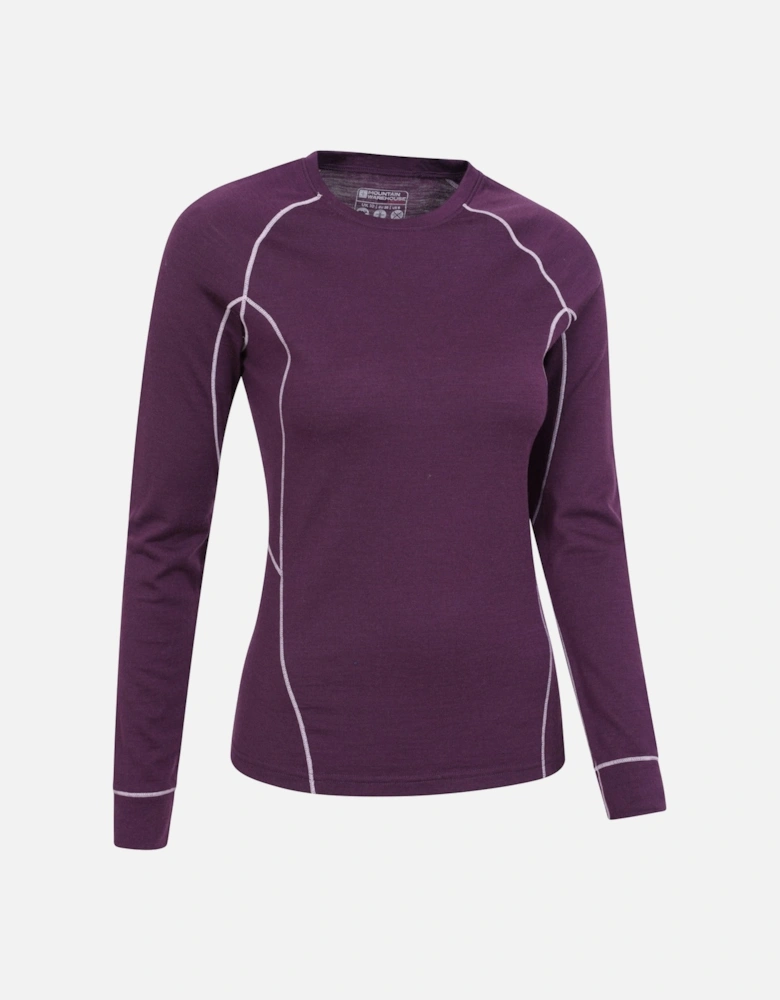 Womens/Ladies Asgard Merino Wool Long-Sleeved Thermal Top