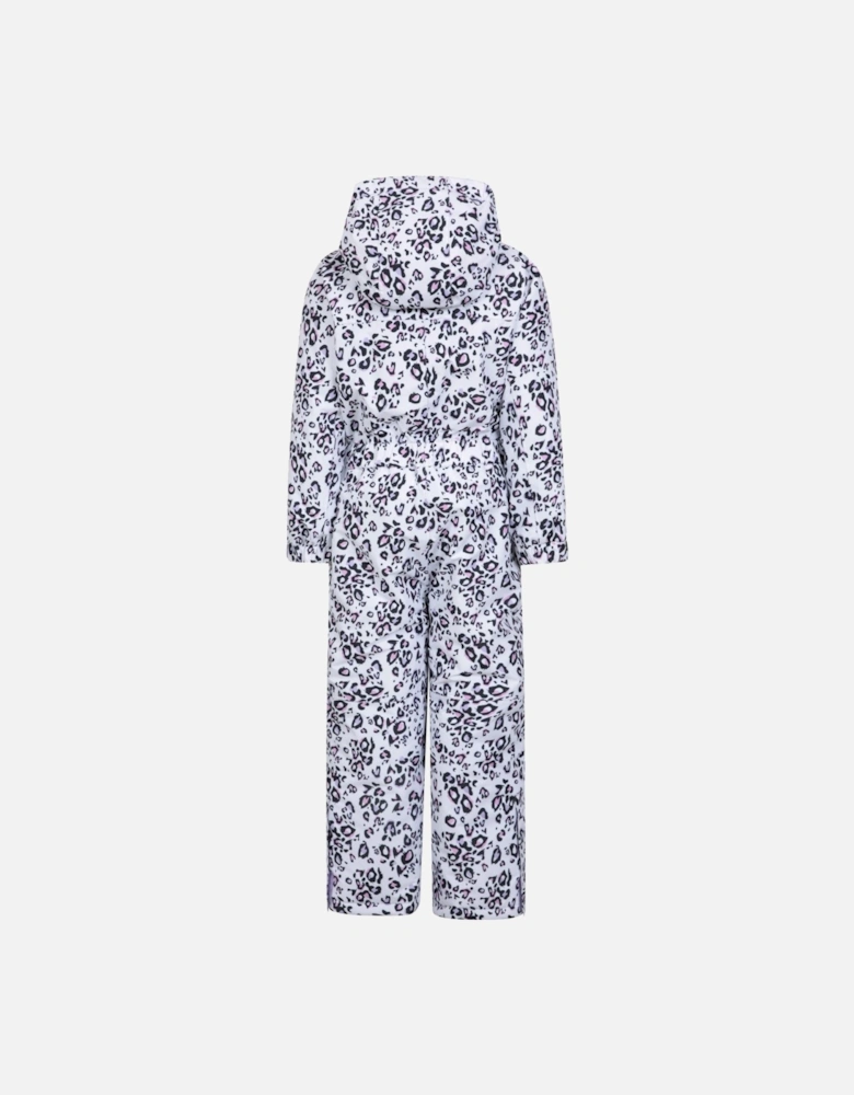 Childrens/Kids Cloud Leopard Print Snowsuit