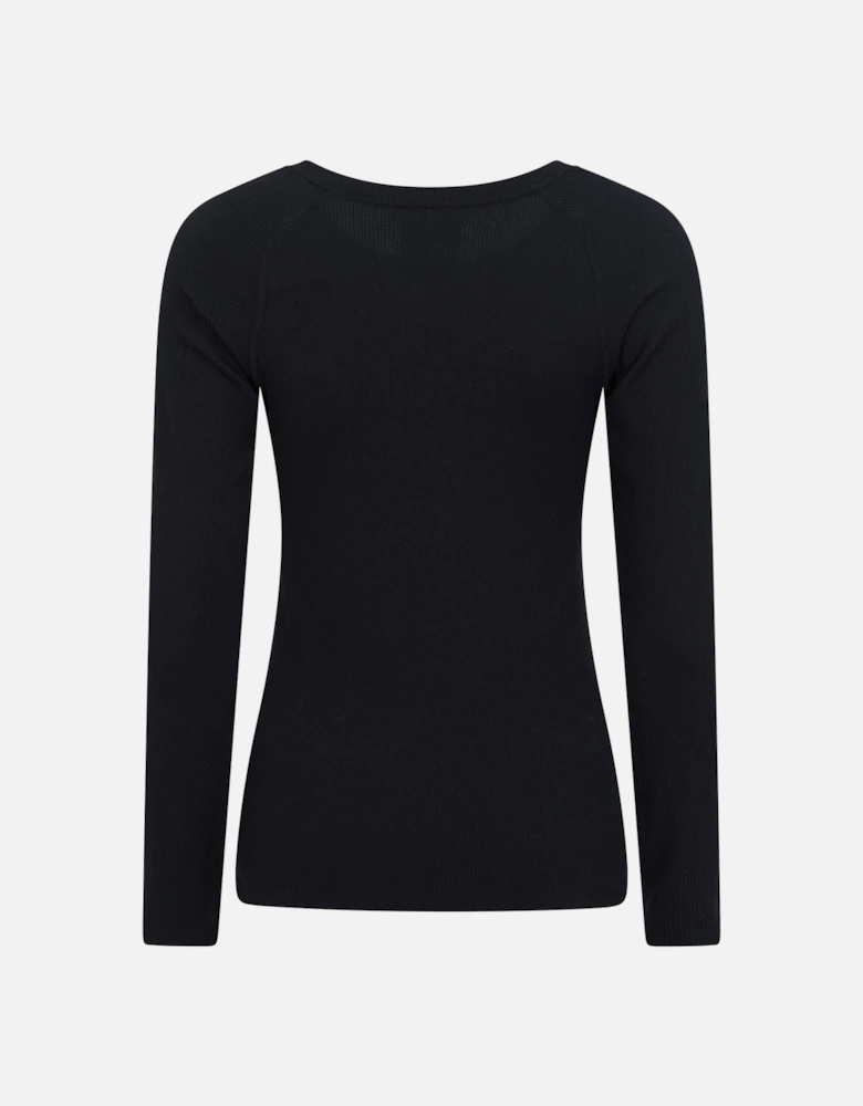 Womens/Ladies Carmel Ribbed Seamless Thermal Top