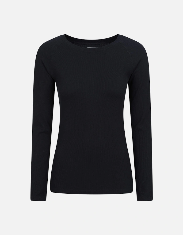 Womens/Ladies Carmel Ribbed Seamless Thermal Top