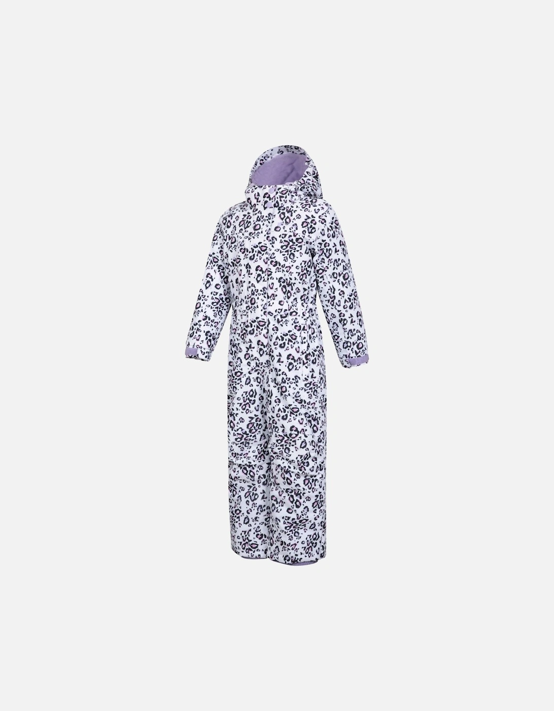 Childrens/Kids Cloud Leopard Print Snowsuit