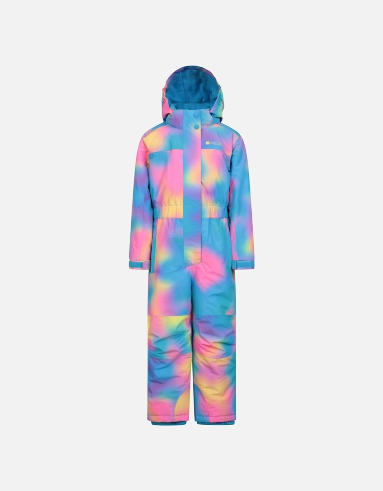 Childrens/Kids Cloud Print Waterproof Snowsuit