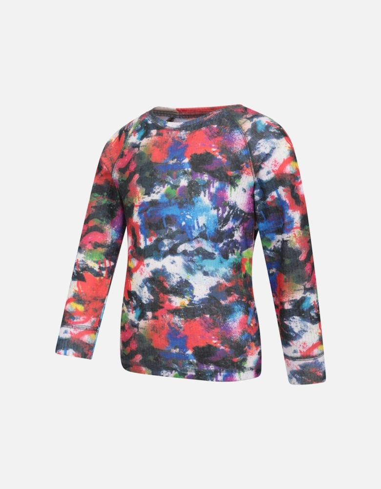 Childrens/Kids Talus Painted Effect Long-Sleeved Base Layer Set