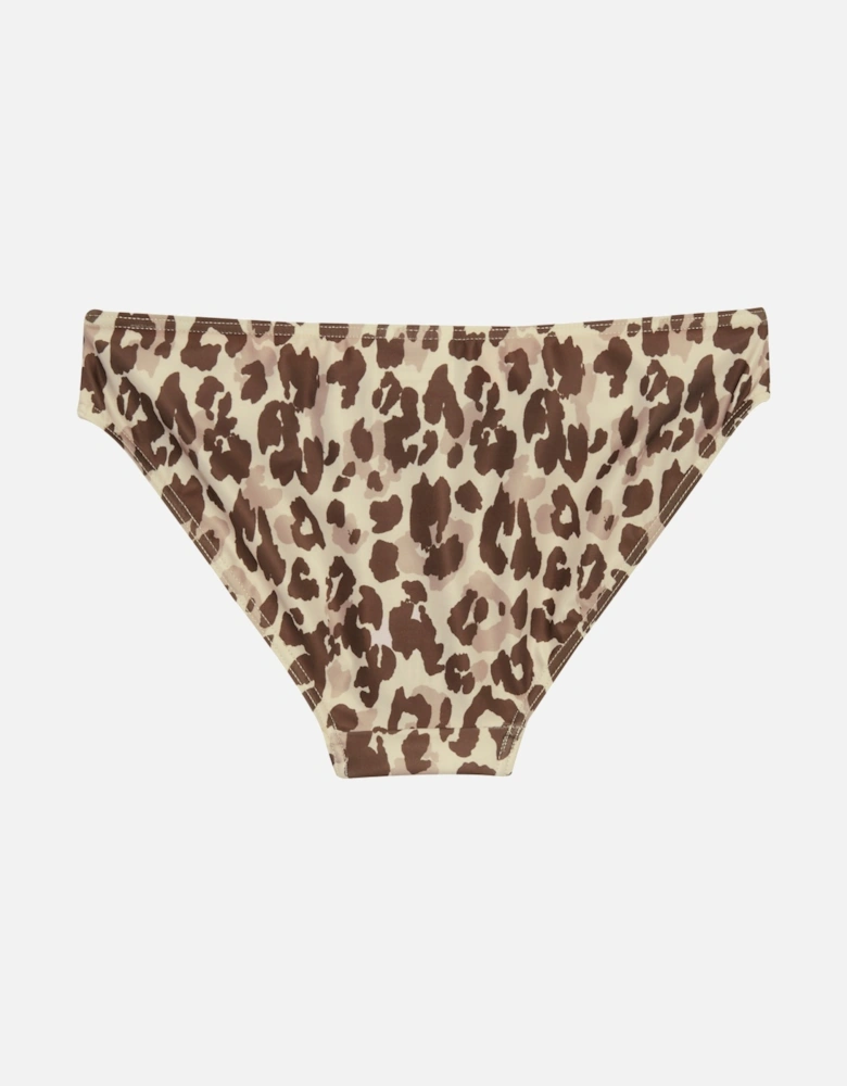 Womens/Ladies Aceana Leopard Print Bikini Bottoms