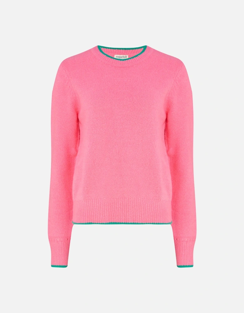 Helena Jumper Pink Contrast