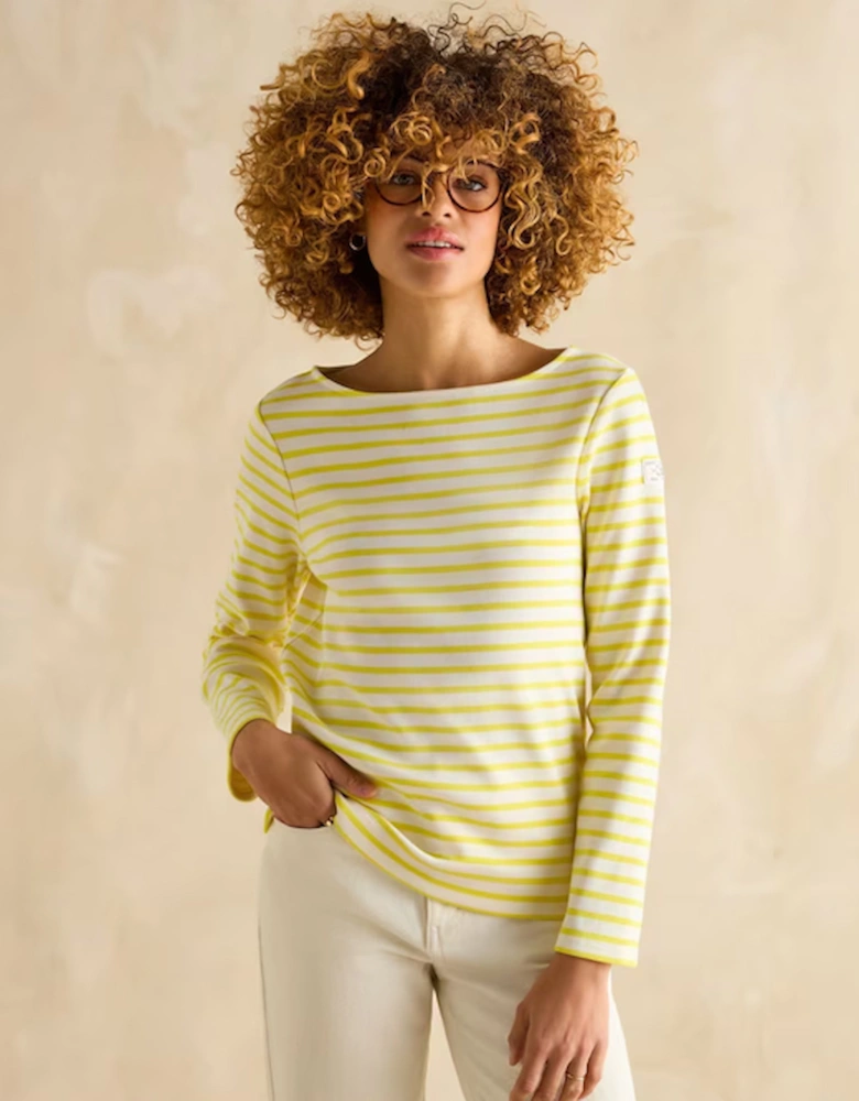 Women's Harbour Top Yellow Stripe