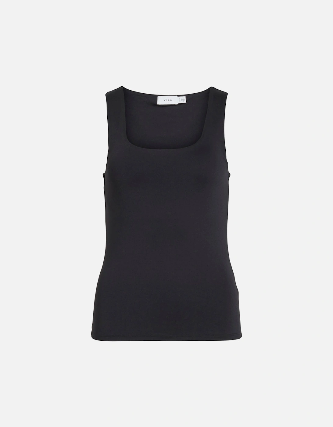 Kenza U-Neck Sleeveless Tank Top Black