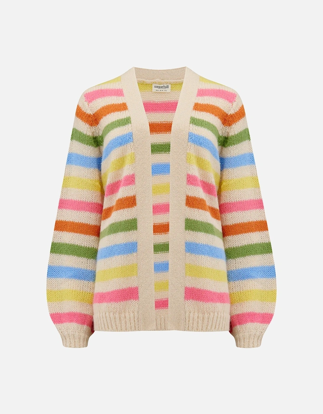 Yvette Cardigan Cream/Soft Rainbow