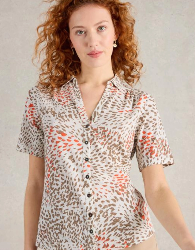 Women's Annie Jersey Shirt Grey Print