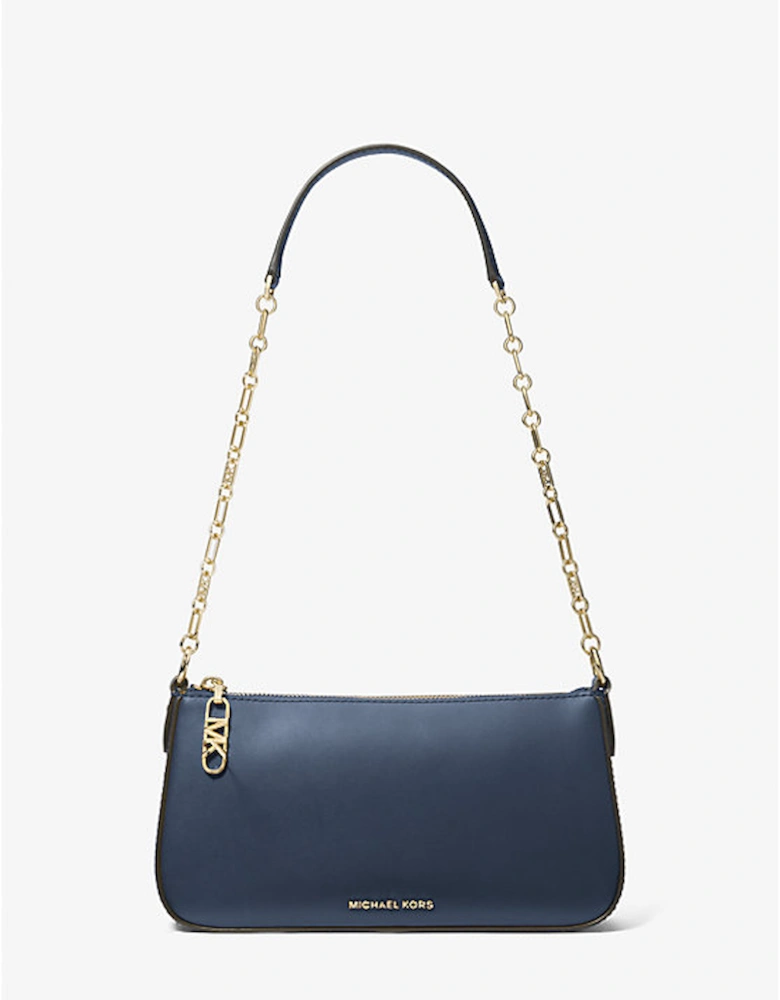 Empire Medium Leather Chain-Link Pochette