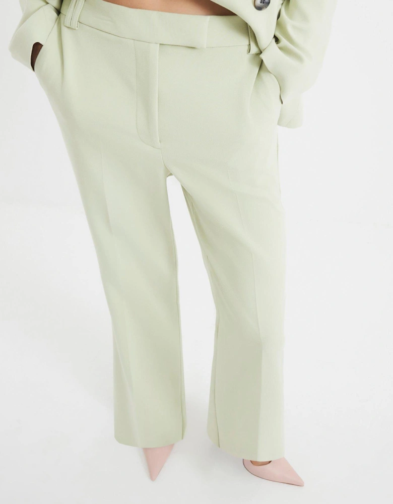 Slim Flare Trouser - Green