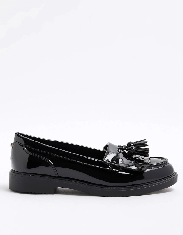 Tassel Patent Loafer - Black