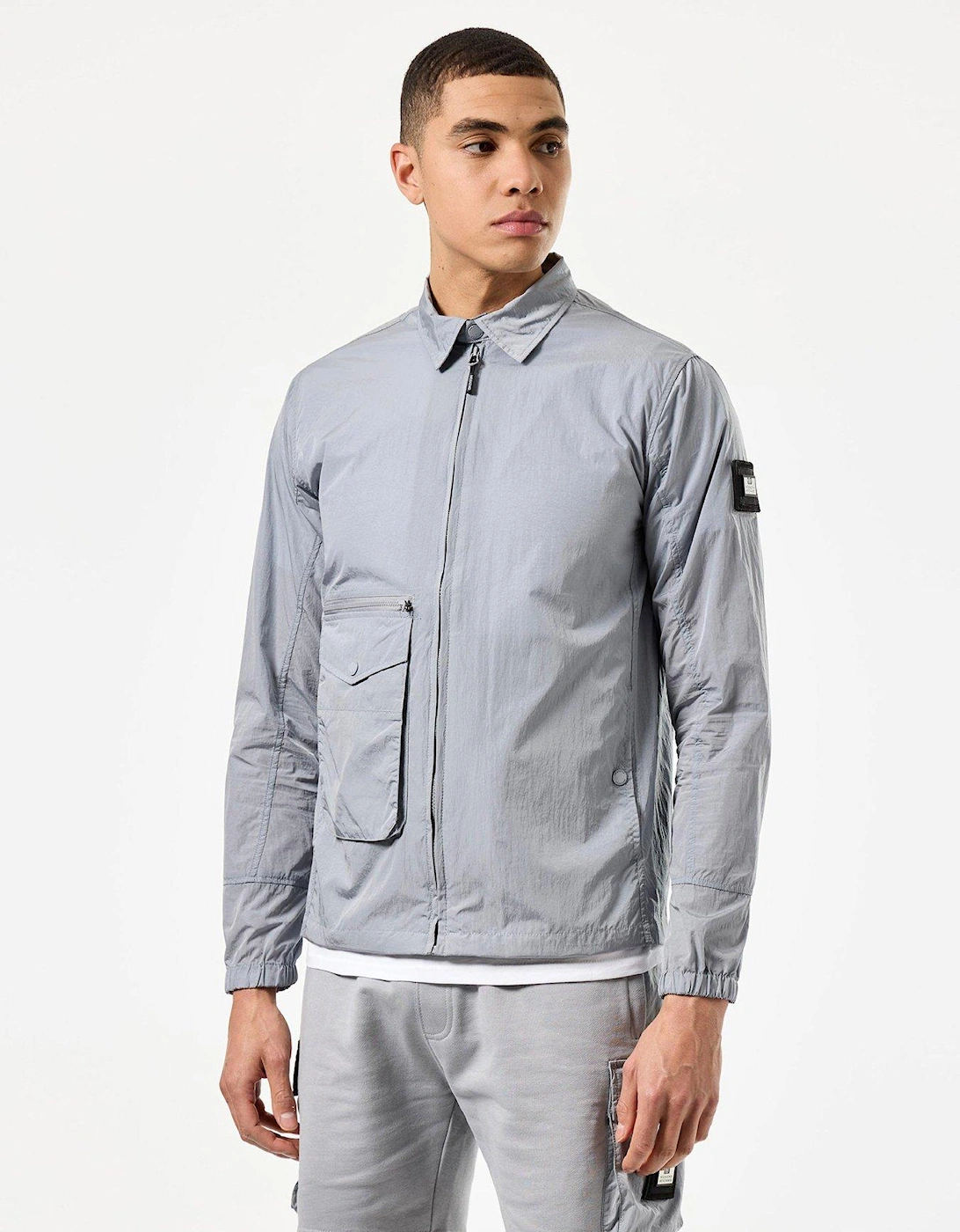 Vinnie Classic Nylon Overshirt - Grey, 2 of 1