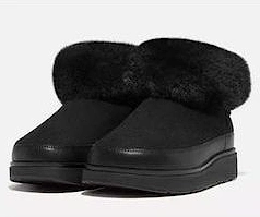 GEN-FF  Mini Double-Faced Shearling Boots black